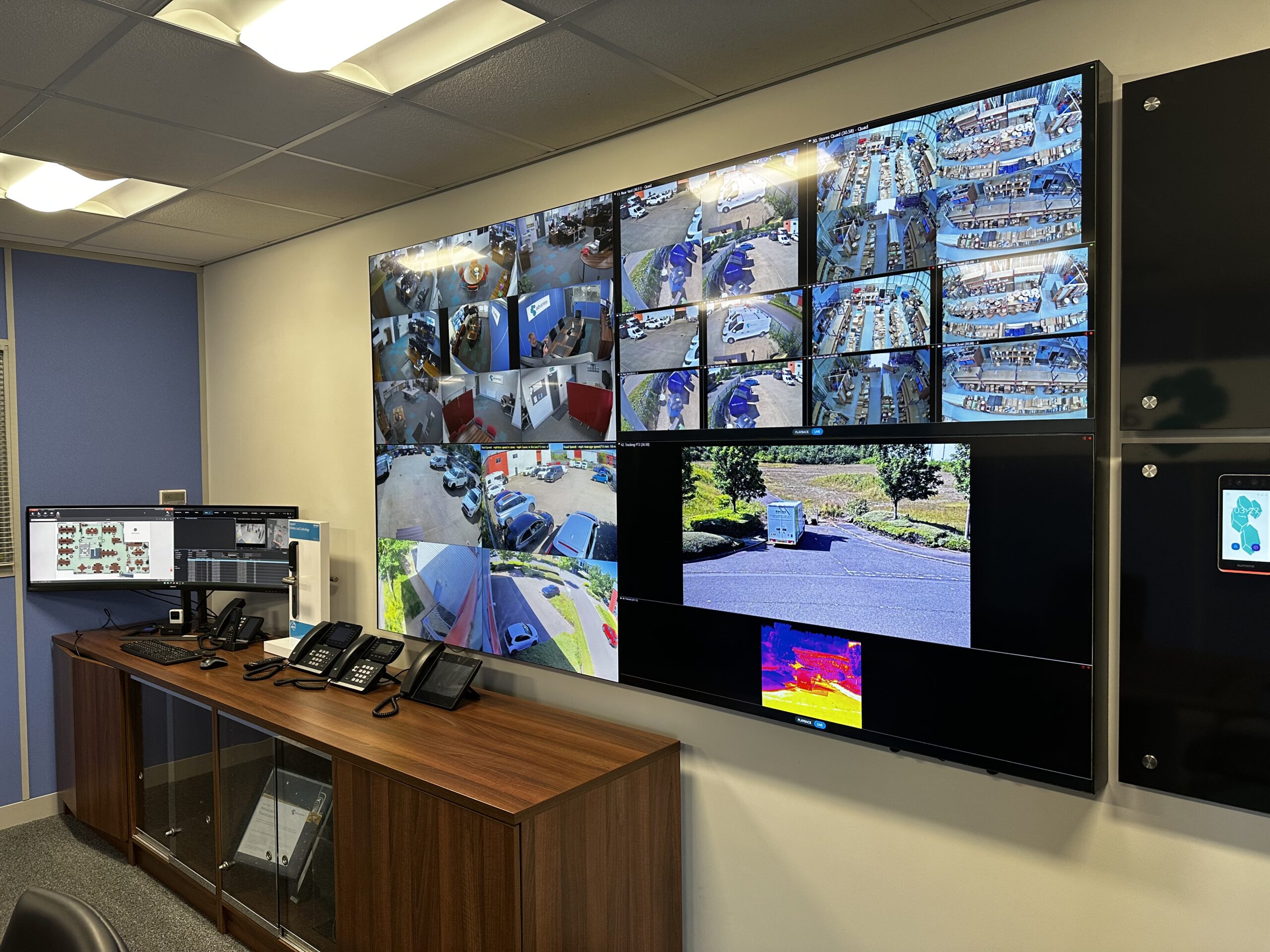 Security monitor wall