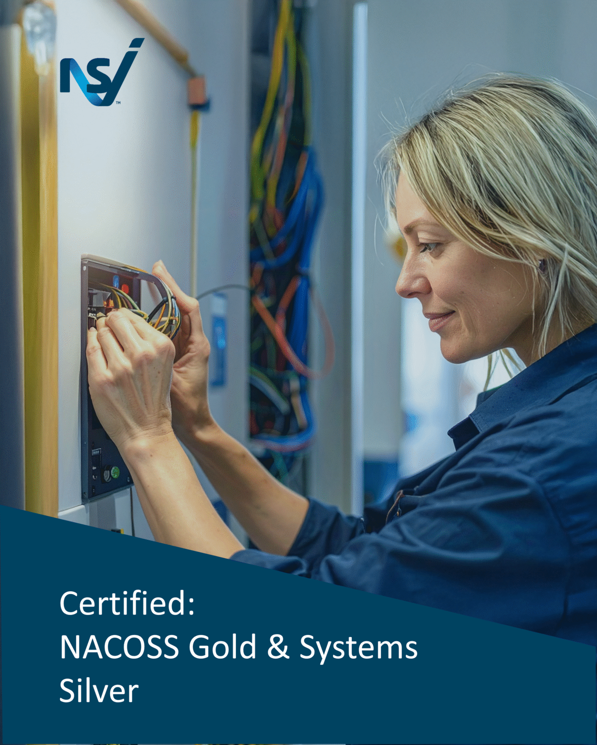 NSI certified nacoss gold and systems silver